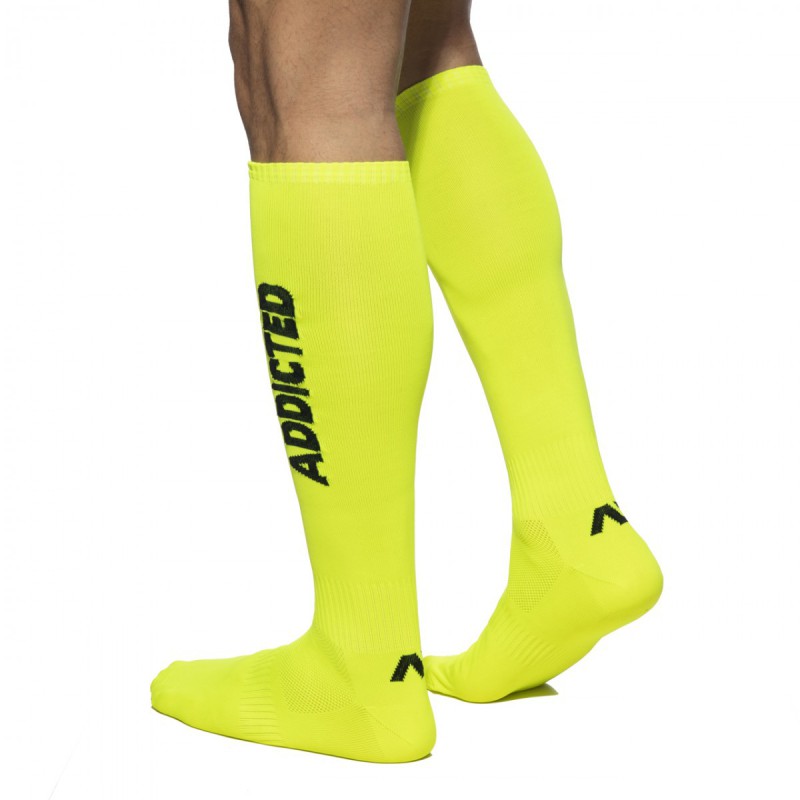Addicted Neon Socks yellow