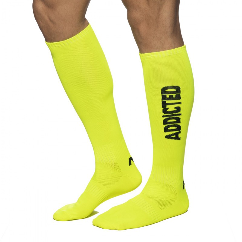 Addicted Neon Socks yellow