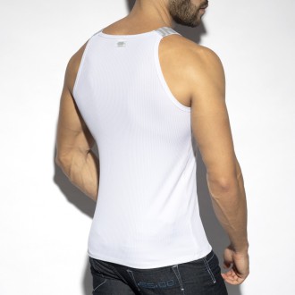 ES Collection Recycled Rib Tank Top white