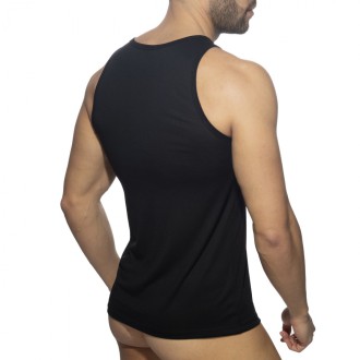 AD Fetish Mesh-Striped Tank Top black