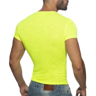 Addicted Thin Flame T-Shirt Neon yellow