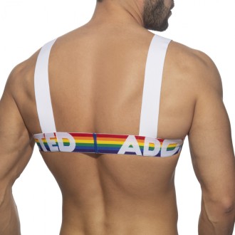 Addicted Rainbow Harness white