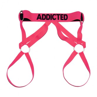 AD Fetish Neon Leg Harness neon pink