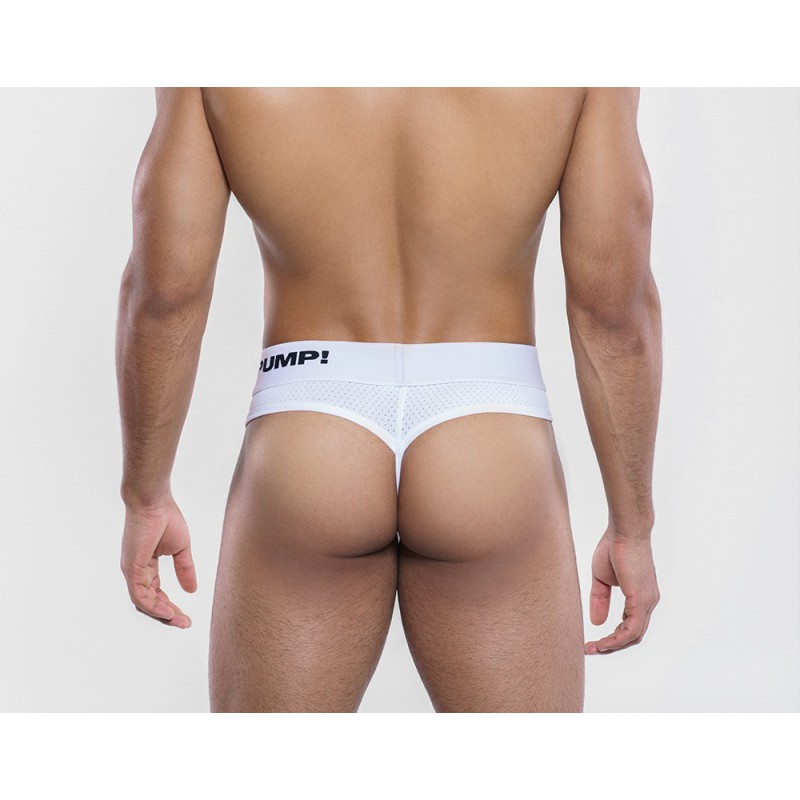 PUMP White Thong