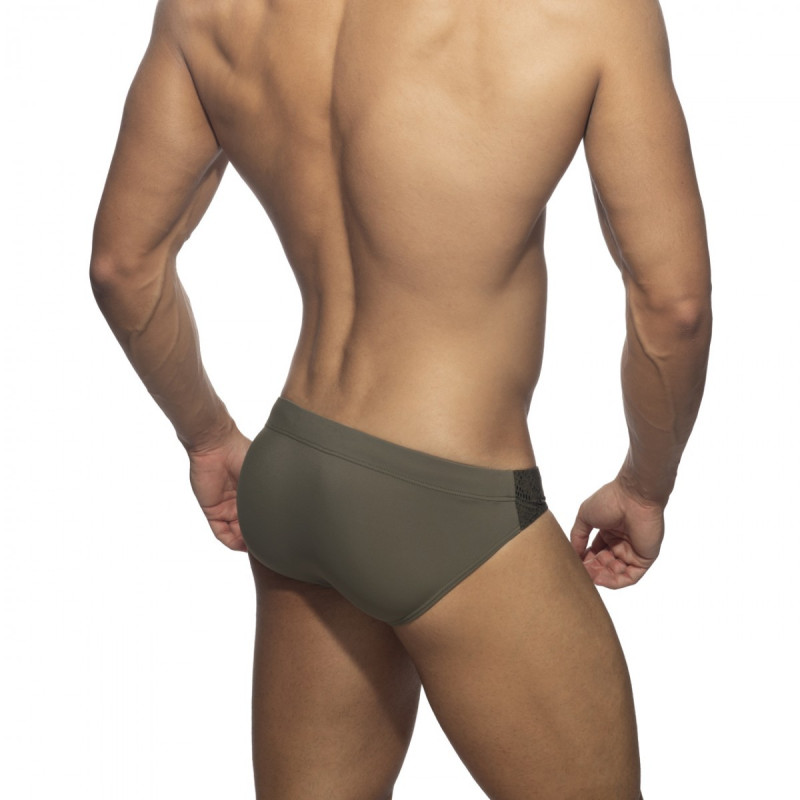 Addicted Golden Snake Swim Brief khaki
