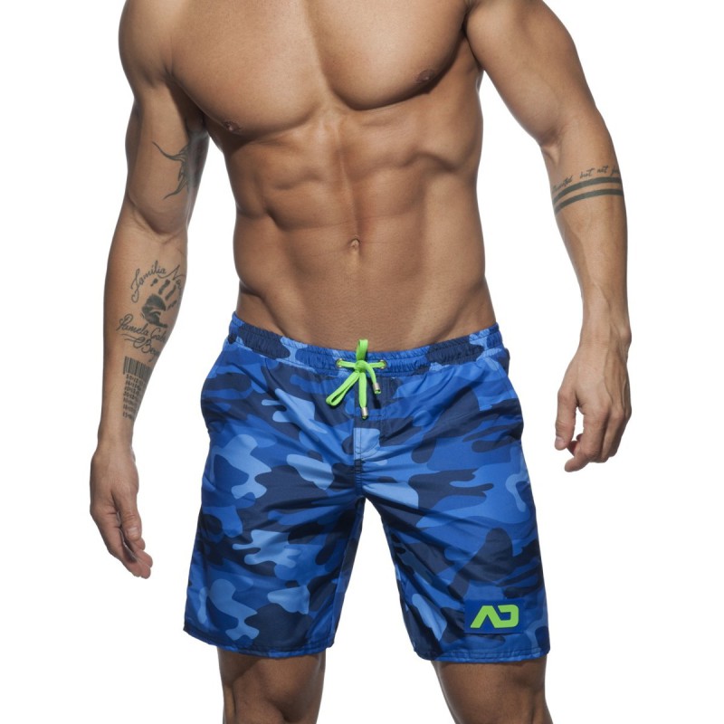 Addicted Swimshort long camouflage navy