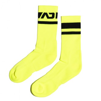Addicted Neon Socks short neon yellow
