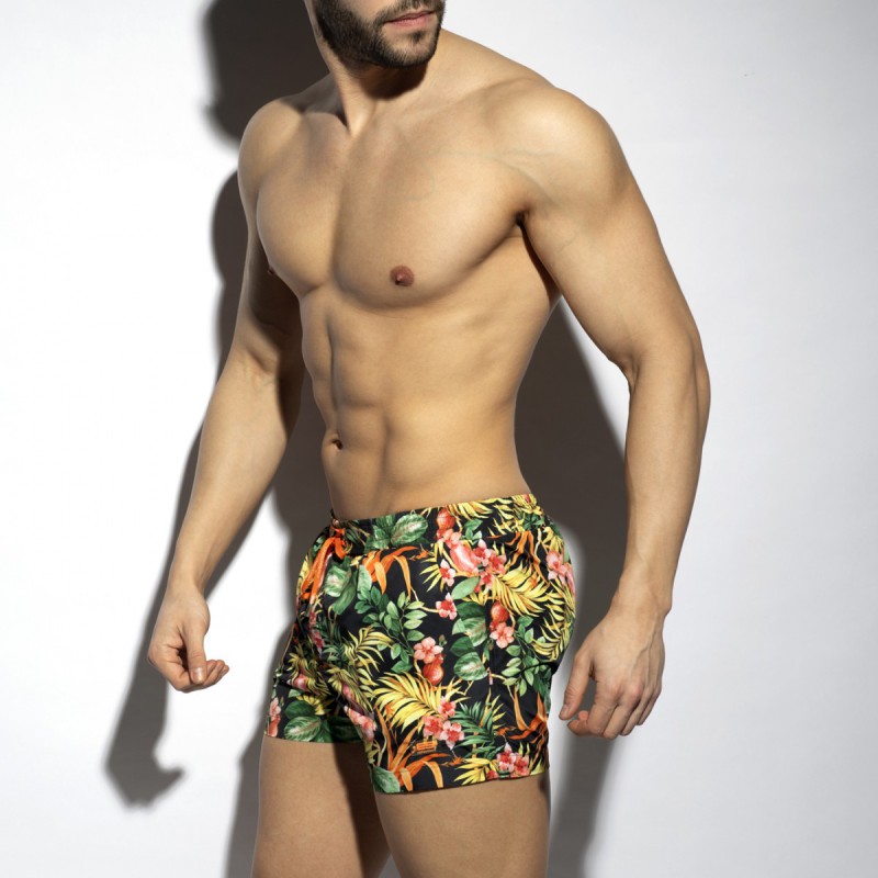 ES Collection Hawaiian Swim Shorts black