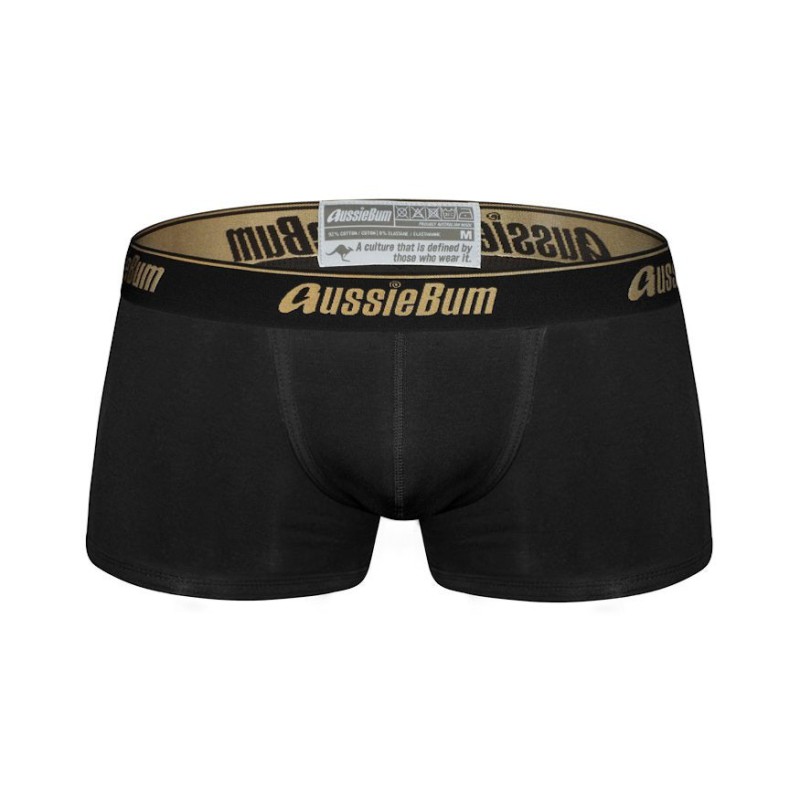 aussieBum CottonSoft Onyx Black Trunk black