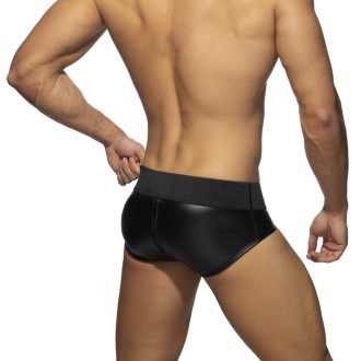 AD Fetish Back Zip Rub Brief