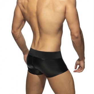 AD Fetish Front en Back Zip Rub Trunk black