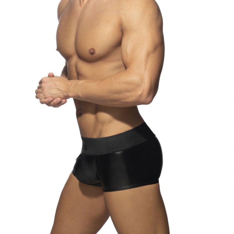 AD Fetish Front en Back Zip Rub Trunk black