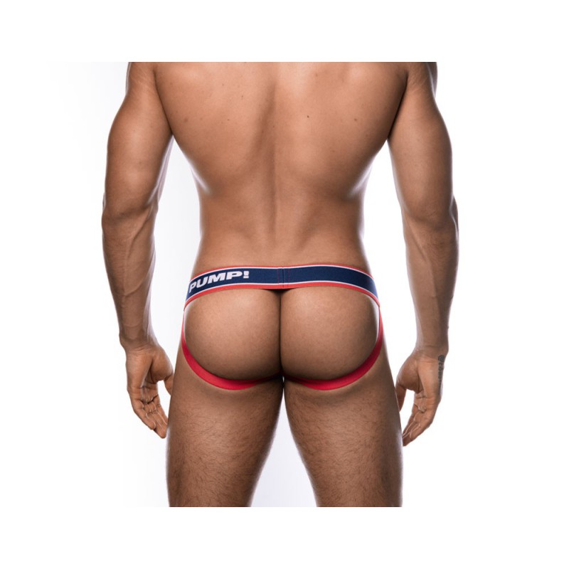 PUMP Big League Jock navy white red