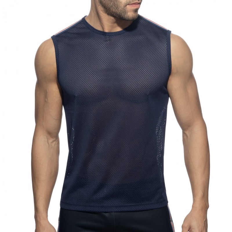 Addicted Nexus Mesh Tank Top Navy