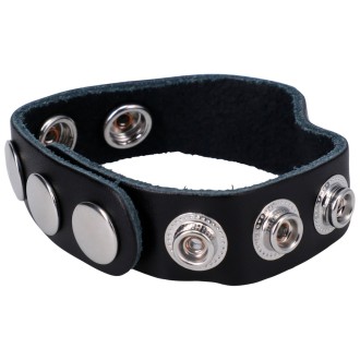 Doc Johnson The Leather 5 Snap - Cockring