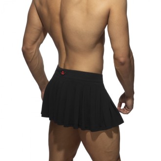 AD Fetish Pleated Ring Skirt Black