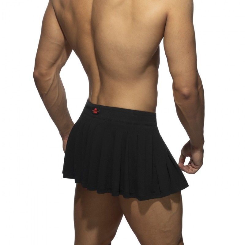 AD Fetish Pleated Ring Skirt Black