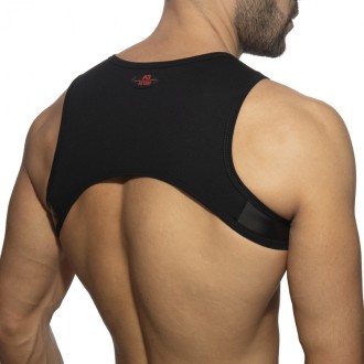 AD Fetish Ring Plain Harness Black