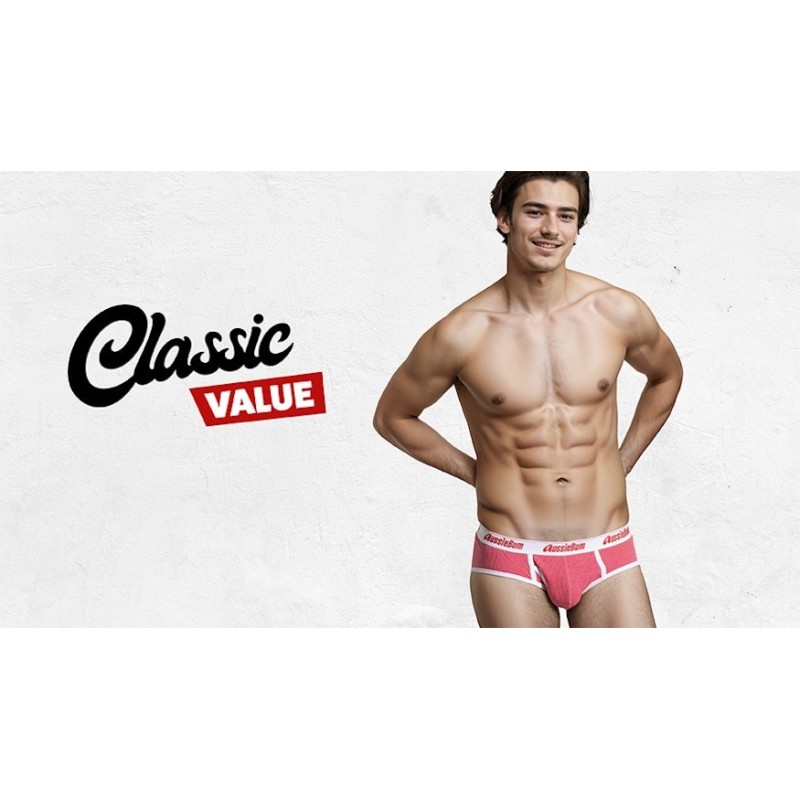 aussieBum Classic Brief Pink Marle