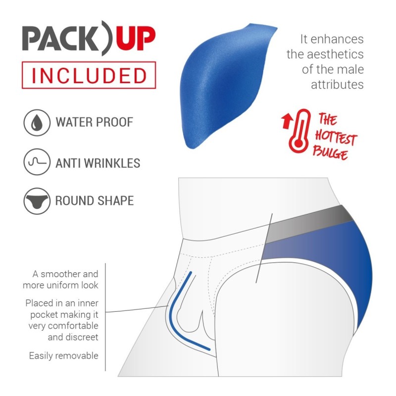 Addicted Sport Detail Binding Brief Navy