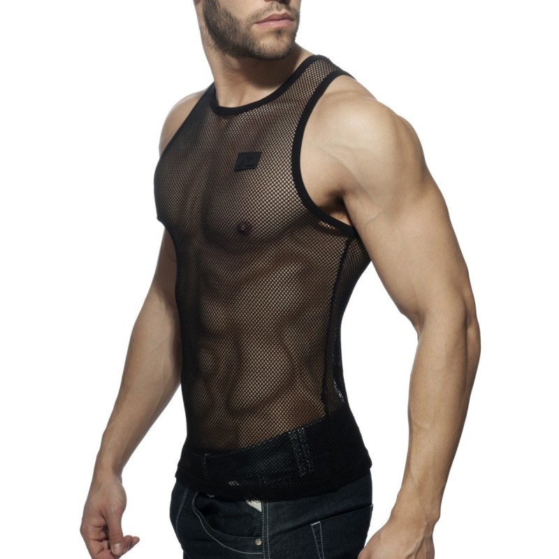 Addicted Mesh Tank Top Black