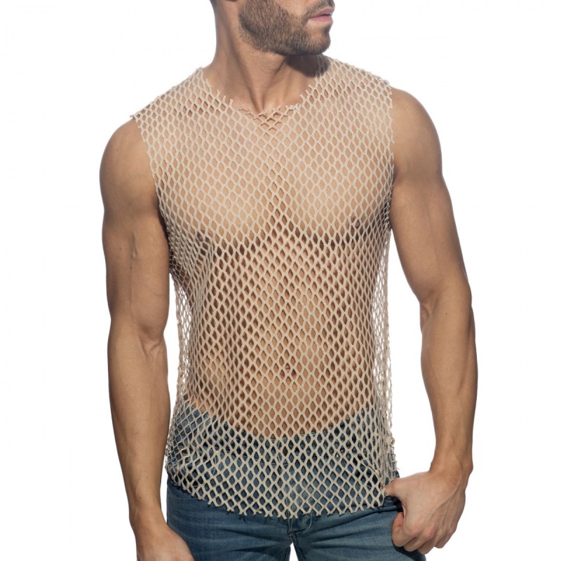 Addicted Flamboyant Tank Top Beige