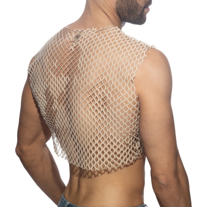 Addicted Flamboyant Crop Top Beige