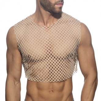 Addicted Flamboyant Crop Top Beige