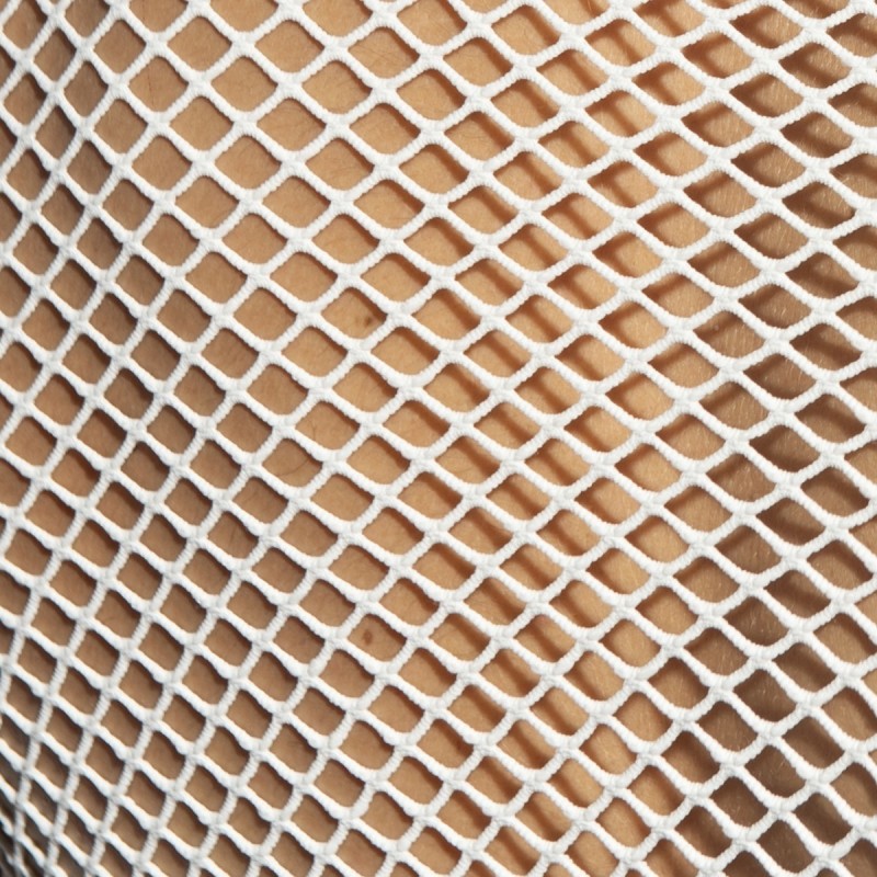 ES Collection Beachy Net Strap Tank Top White