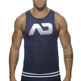 Addicted Mesh Tank Top Navy