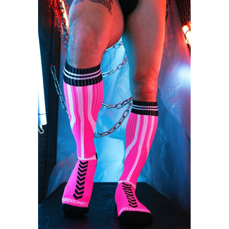 BREEDWELL Sucker Socks Neon Pink