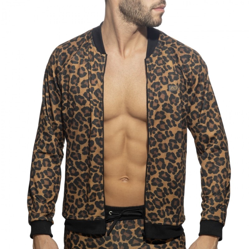 Addicted Leopard Bomber Jacket