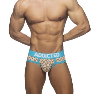 Addicted Geometric Brief Beige