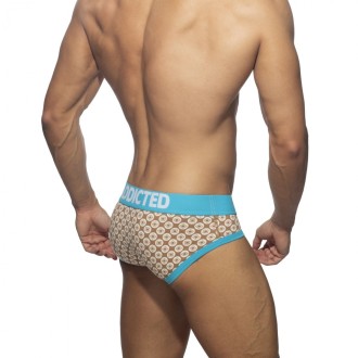 Addicted Geometric Brief Beige