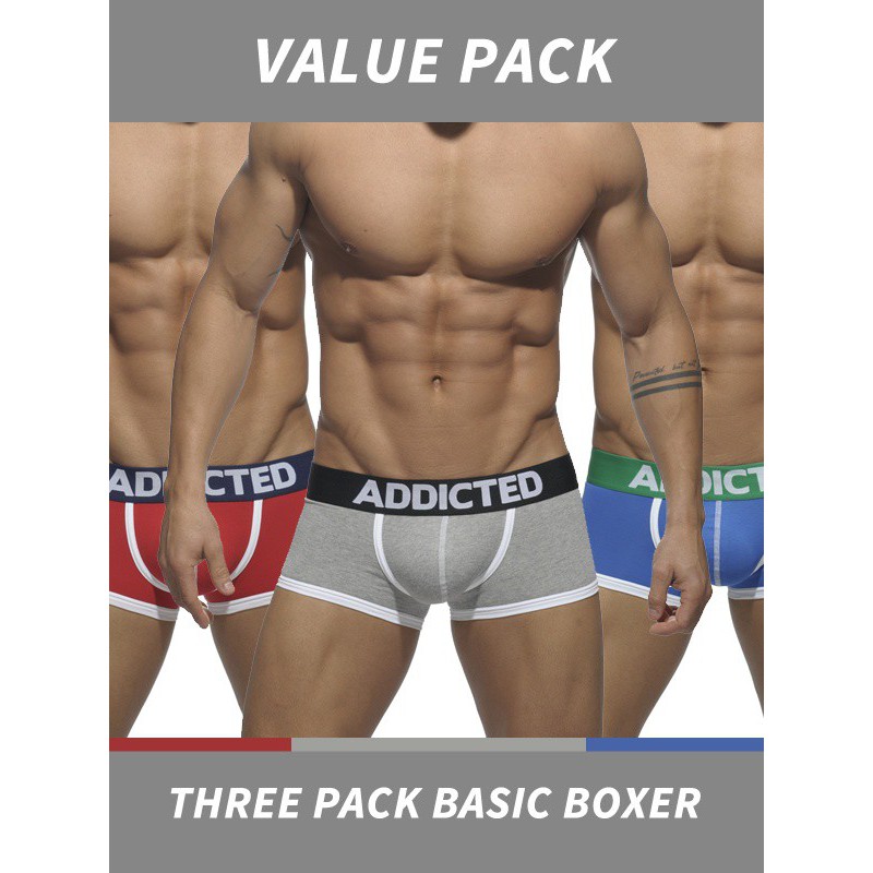 Addicted Three Pack Basic Boxer