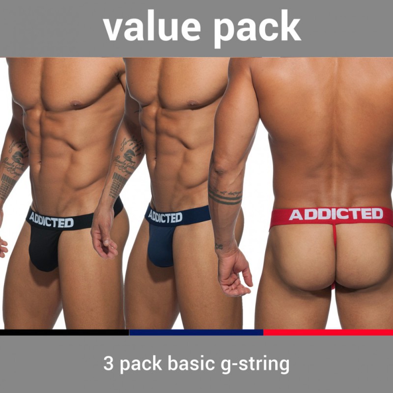 Addicted 3-Pack Basic G-String