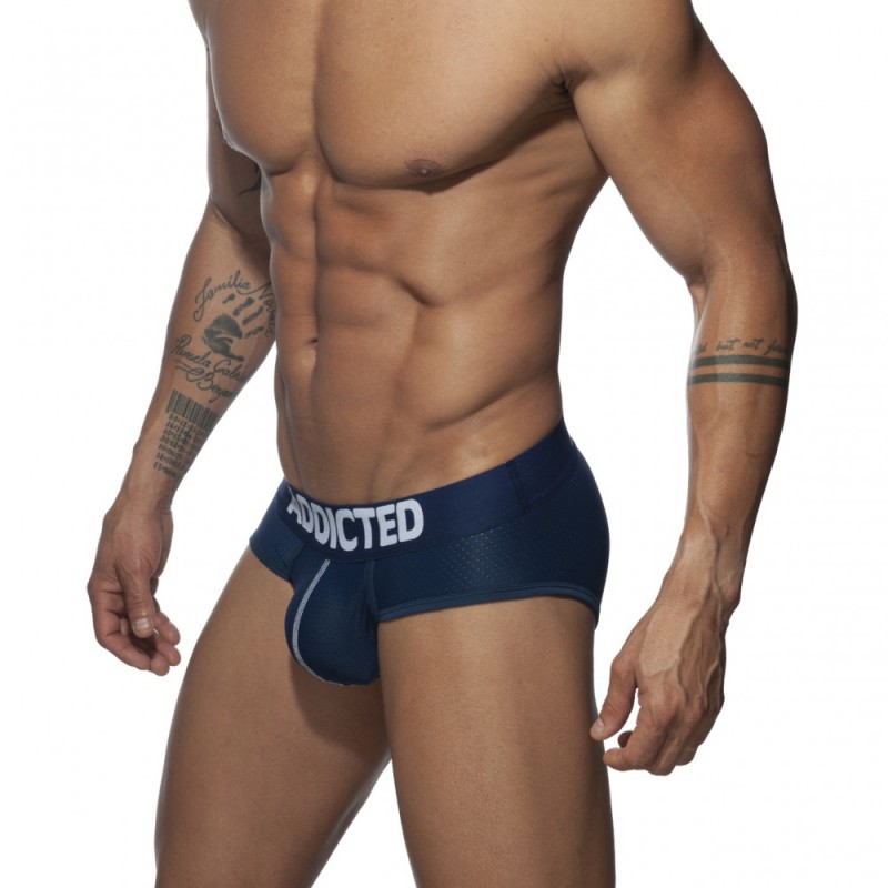 Addicted Push Up Mesh Brief navy