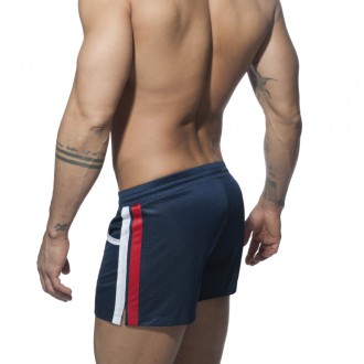 Addicted Mesh Rainbow Short navy