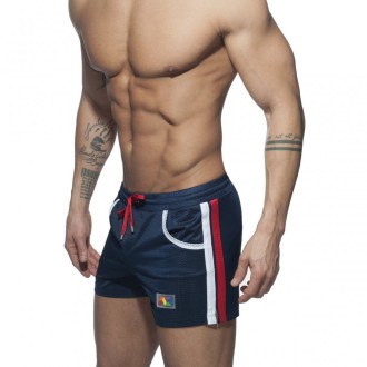 Addicted Mesh Rainbow Short navy
