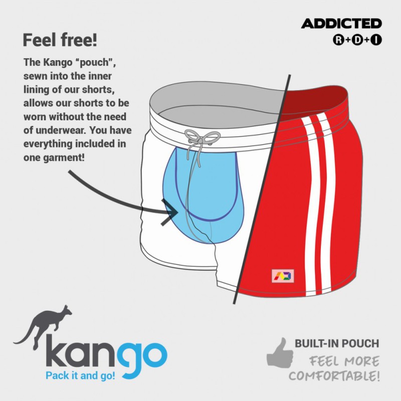 Addicted Side Stripe Short royal blue