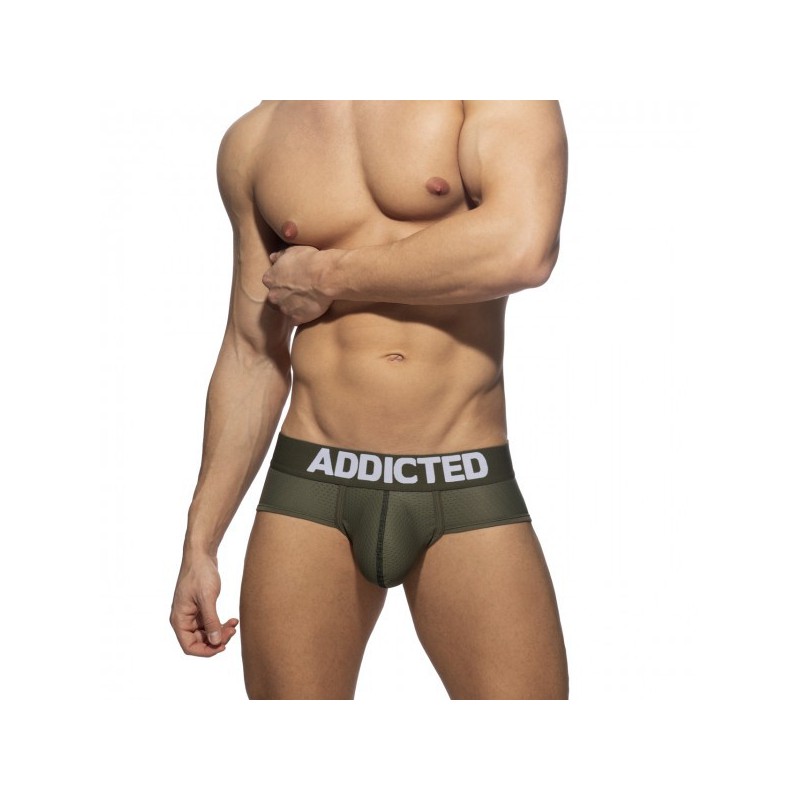Addicted Push Up Mesh Brief kaki