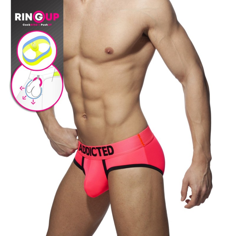 Addicted Neon Cockring Swimderwear neon pink