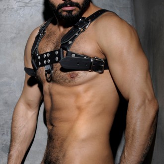 AD Fetish Leather Harness black