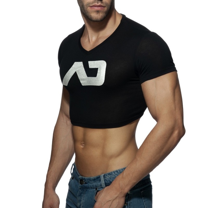 Addicted Crop Ad Top black