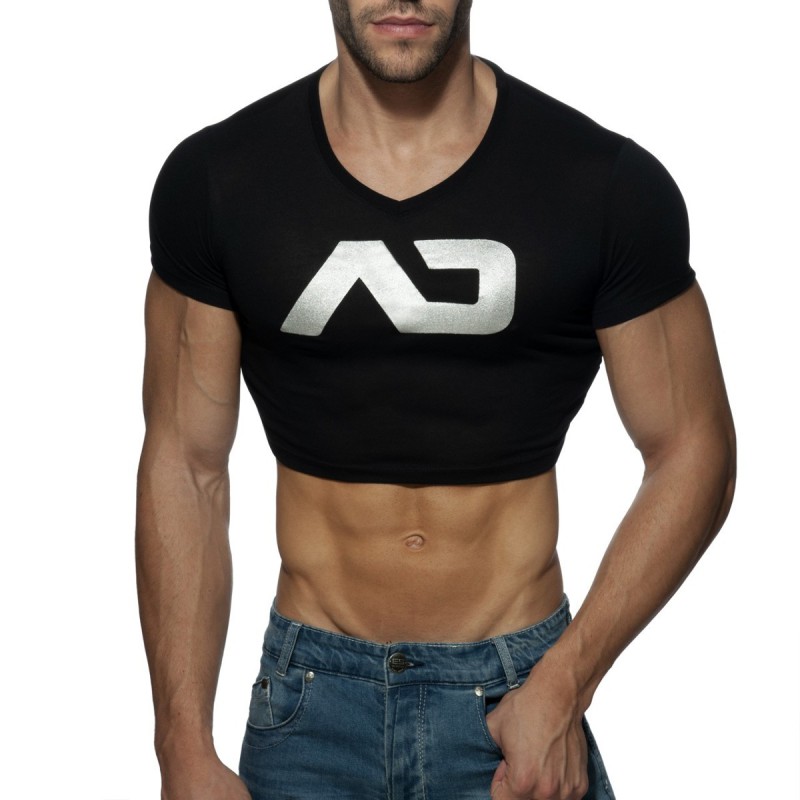 Addicted Crop Ad Top black